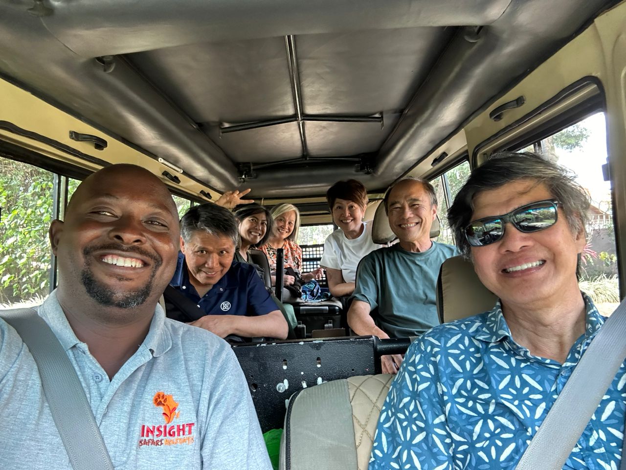 Tourists on a uganda safari in murchison falls