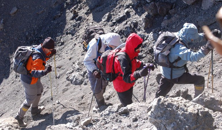 mountain trekkers